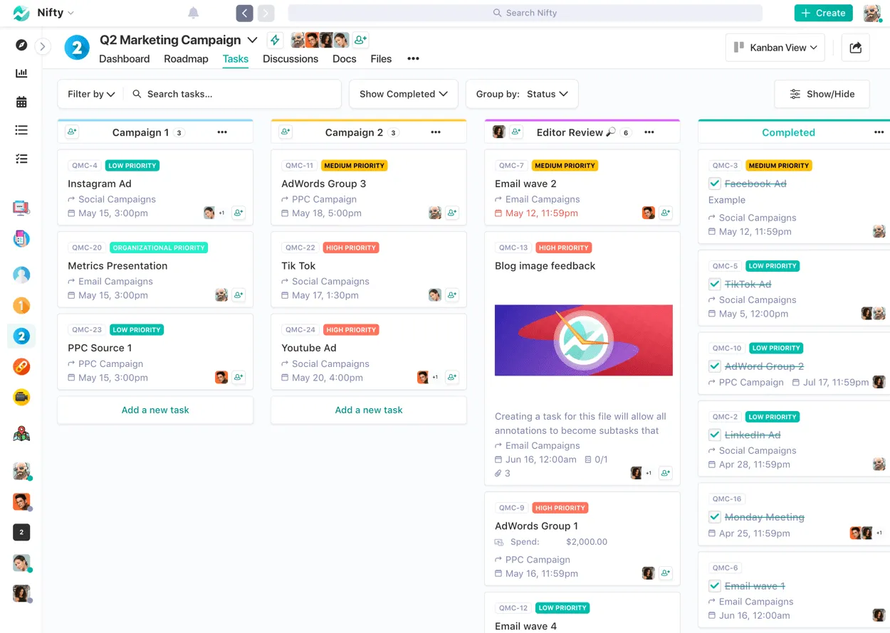 Screenshot illustrating Collaborative Tasks